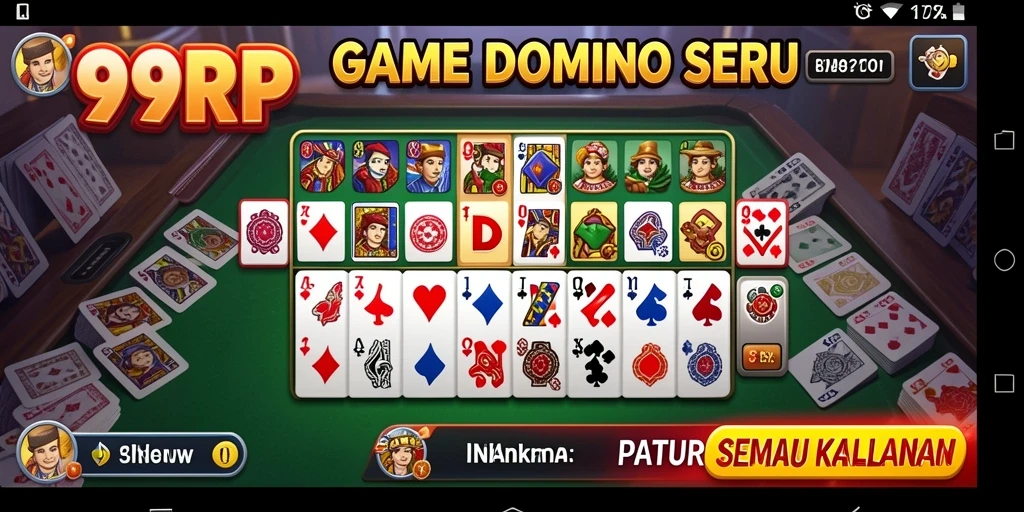 Tampilan gameplay seru dari 99RP yang menghadirkan pengalaman Domino menyenangkan.