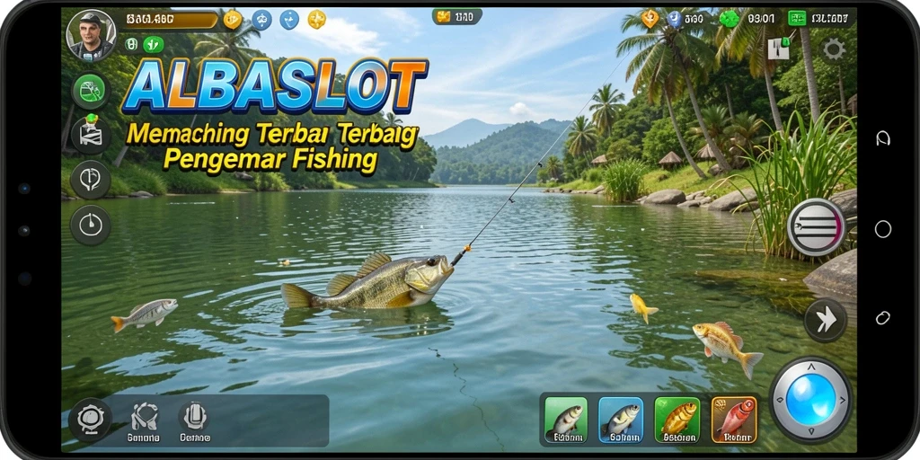 Tampilan menarik dalam permainan memancing ALBASLOT yang mengasyikkan.