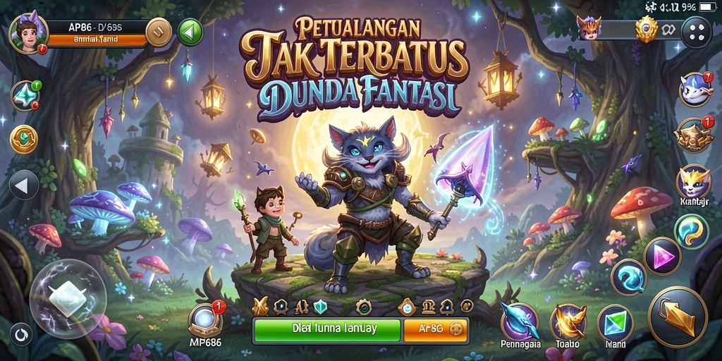 Tangkapan layar gameplay yang menampilkan petualangan mendebarkan di AP686.