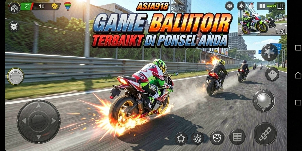 Tampilkan aksi balap motor yang mendebarkan di ASIA918.