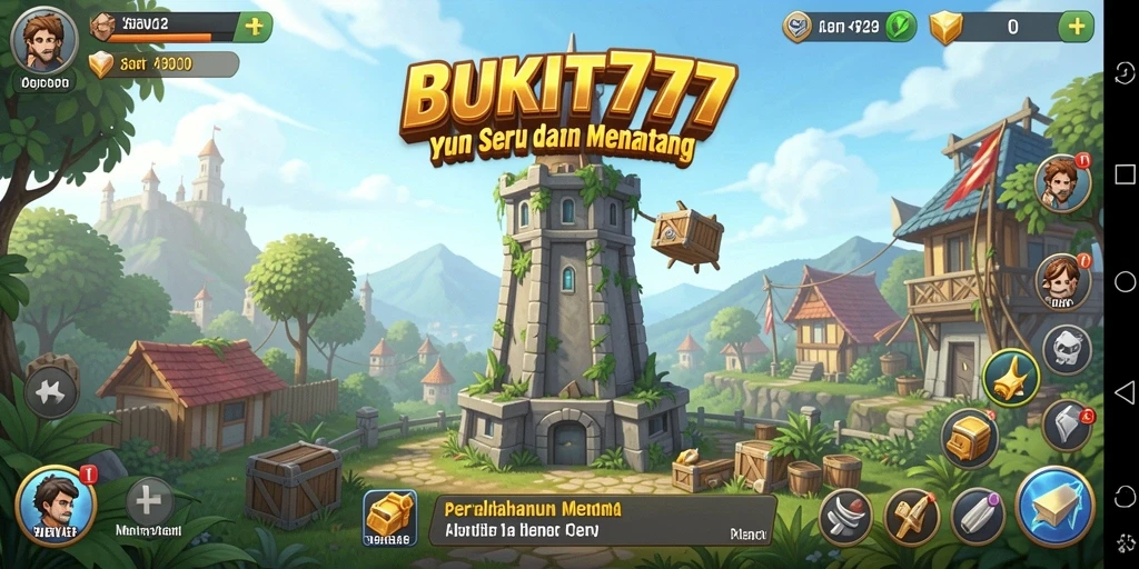 Gameplay menara pertahanan yang epik dan menegangkan di BUKIT777.