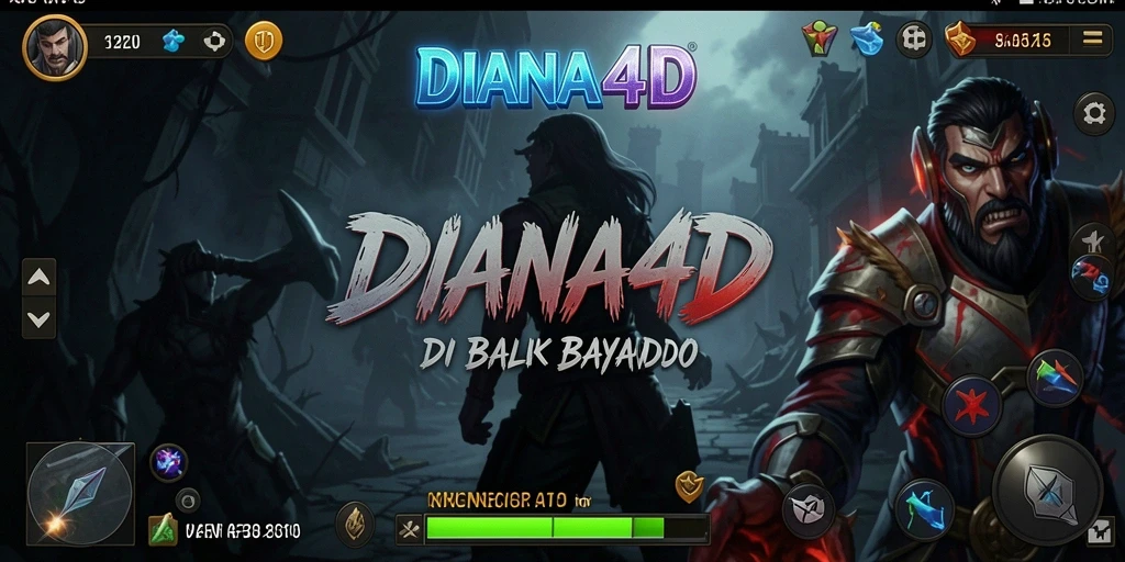 Screenshot menampilkan suasana horor yang mencekam di DIANA4D.