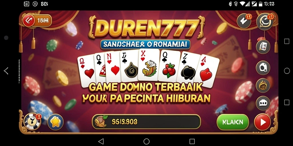 Screenshot gameplay DUREN777 menampilkan aksi seru permainan Domino.