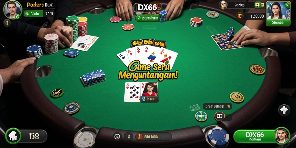 Skrinsut gameplay poker yang menegangkan dan menarik.
