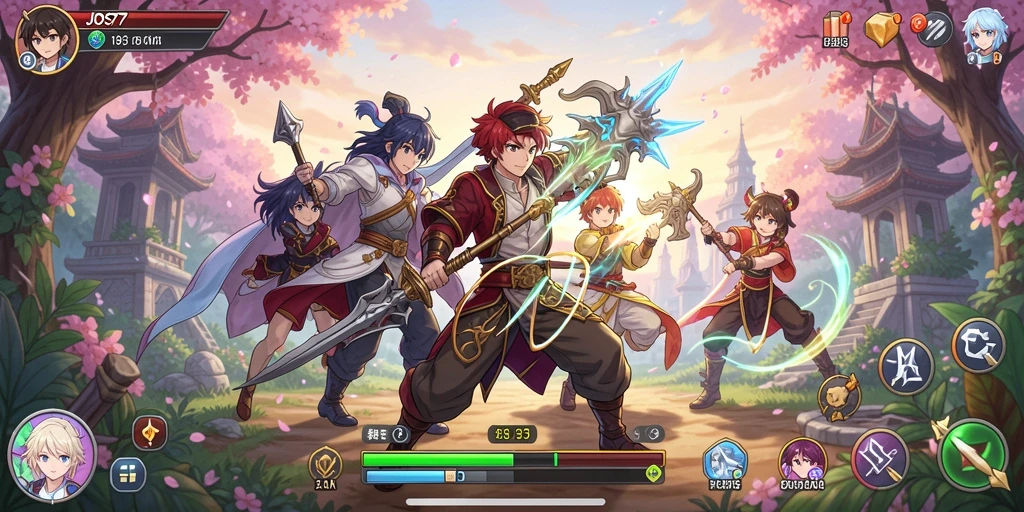 Tampilan utama JOS77 dengan karakter Anime yang hidup.