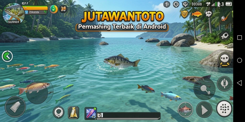 Tampilan gameplay JUTAWANTOTO dengan pengalaman memancing yang seru.
