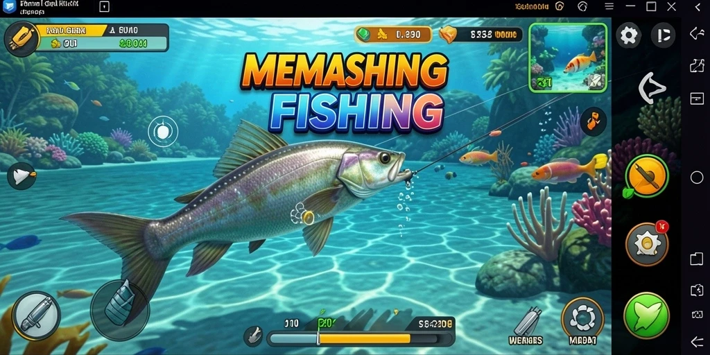 Tampilan gameplay K234 yang memukau saat memancing di berbagai lokasi.