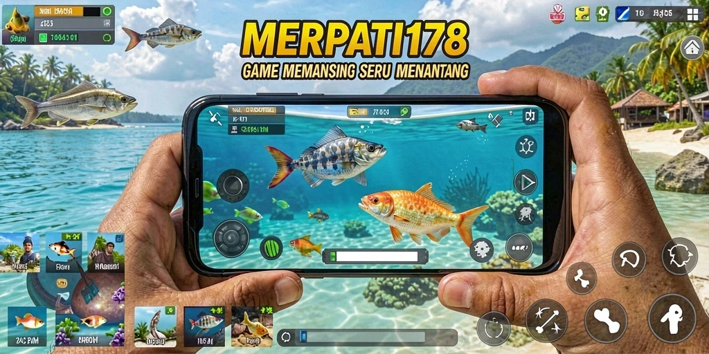Screenshot gameplay MERPATI178 menunjukkan suasana memancing yang menarik.