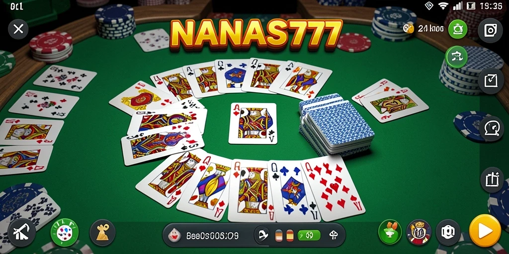 Tampilan menarik dari gameplay Gaple di NANAS777.