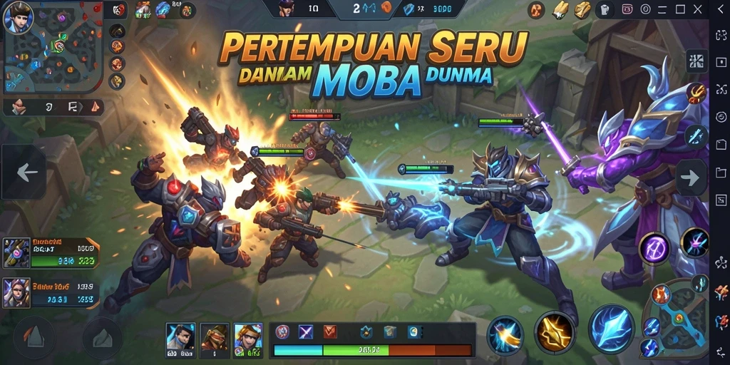 Tampilan gameplay seru dan strategi dalam OKJK