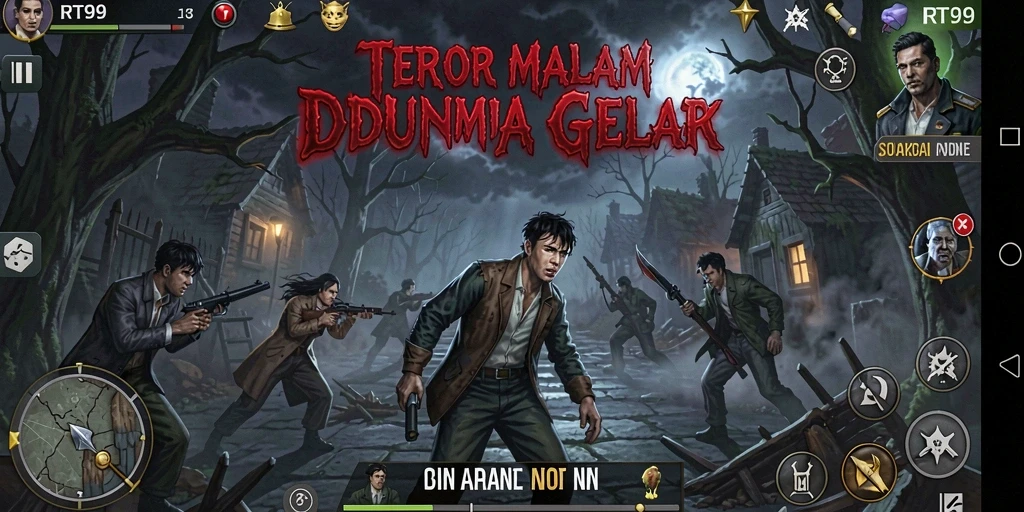 Gameplay RT99 yang menegangkan dan menyeramkan.